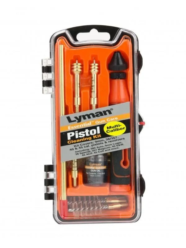 Lyman Essential Pistol Cleaning Kit .22, 9mm, .40 & 45 ACP - Lyman