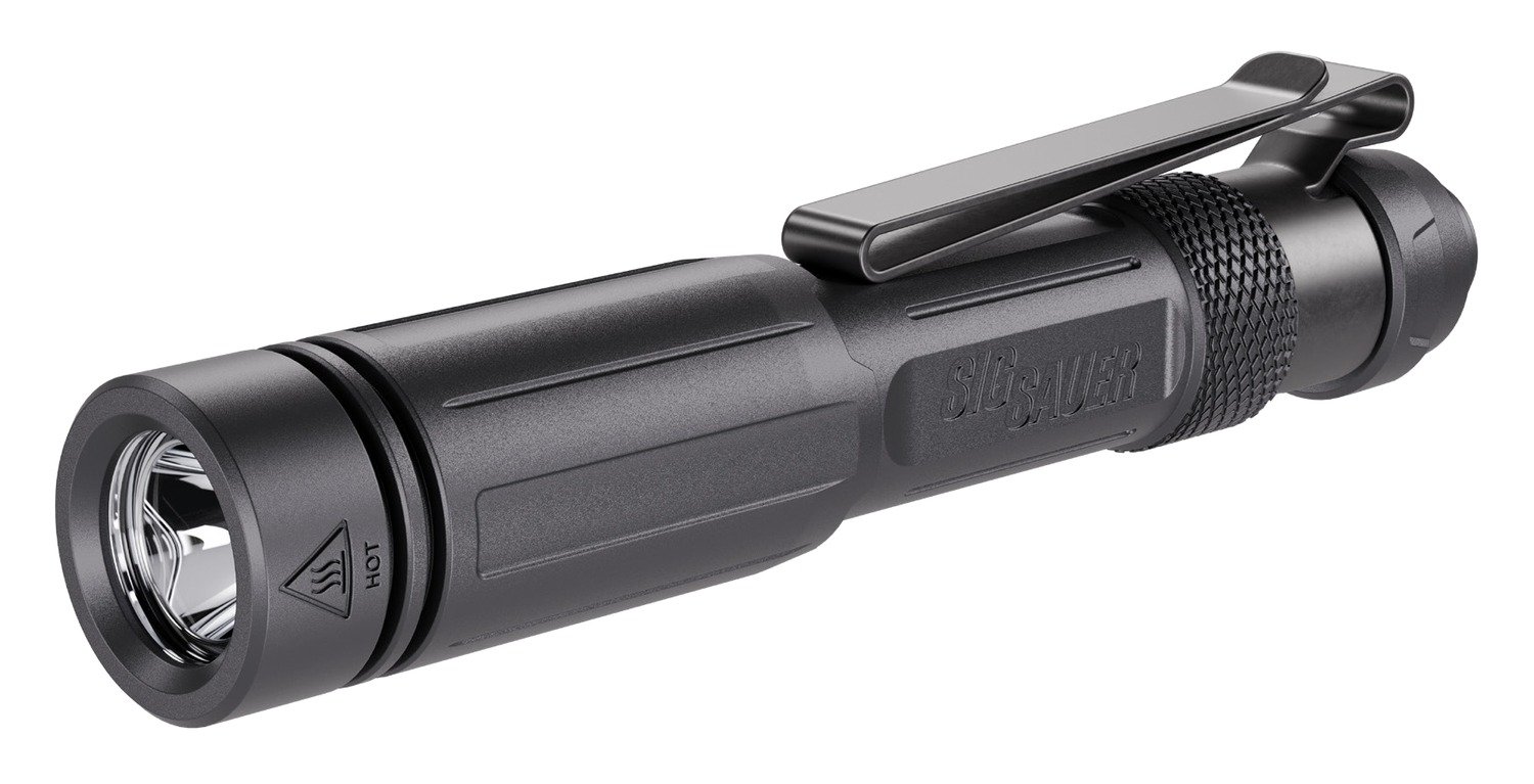 SIG SAUER SOFMPR01 Foxtrot-MPR Black Custom Orange Peel Reflector 8 User Configurable Modes 450 Lumens (High) SOFMPR01 | MINI FLASHLIGHT - Sig Sauer