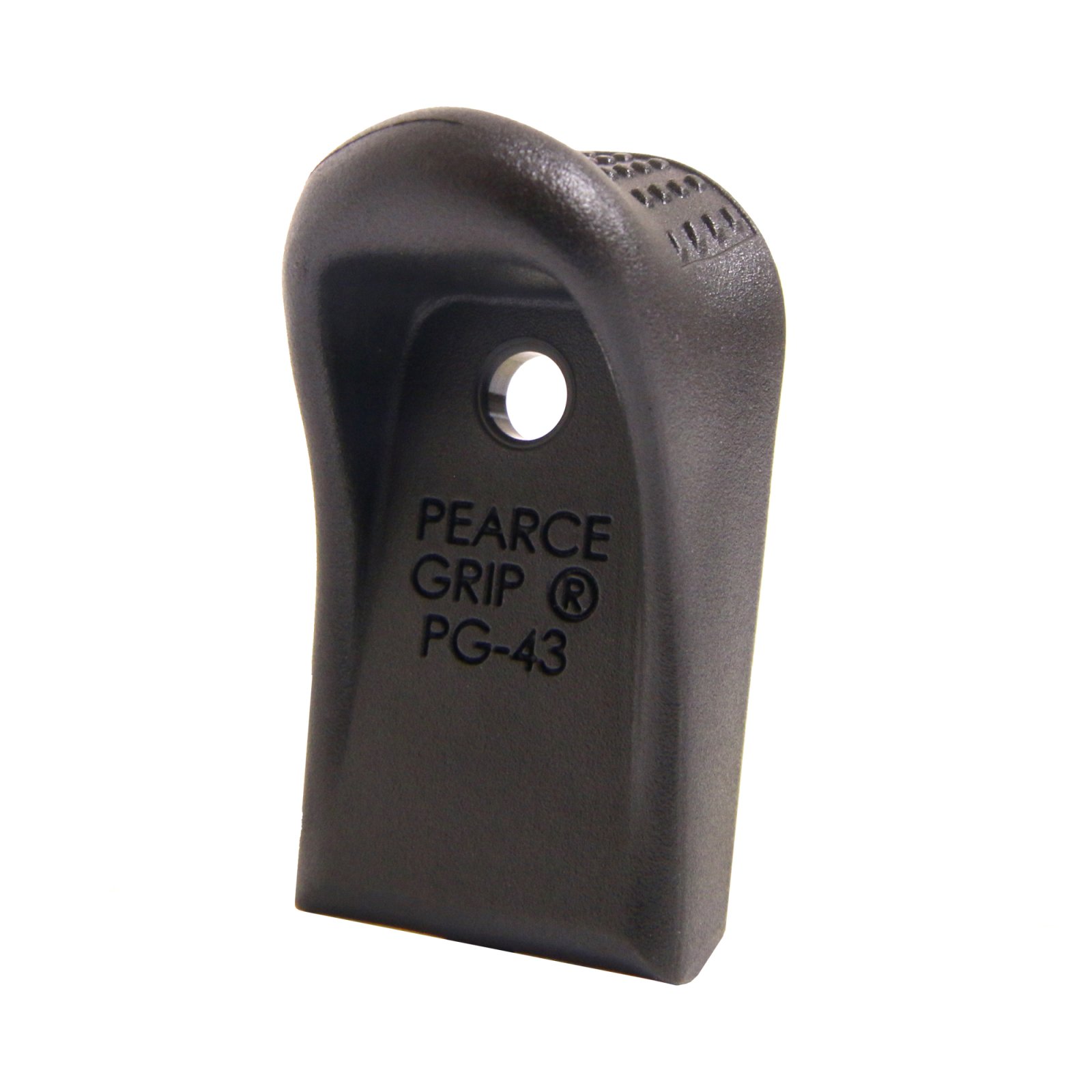 Pearce PG43 Grip Extension for Glock 43 9mm Black Polymer 0.75 in - Pearce Grip - 9mm Luger