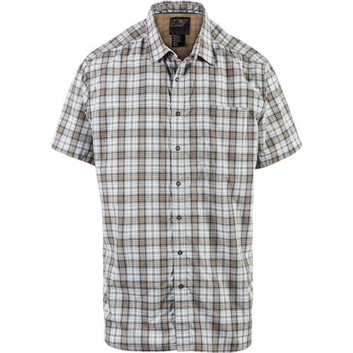 5.11 Tactical Hunter Plaid Short-Sleeve Shirt Cotton Ripstop - 5.11 Tactical
