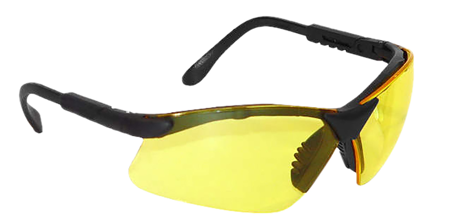 Buy Radians RV0140CS Amber Yellow Lens Safety Glasses Black Frame online