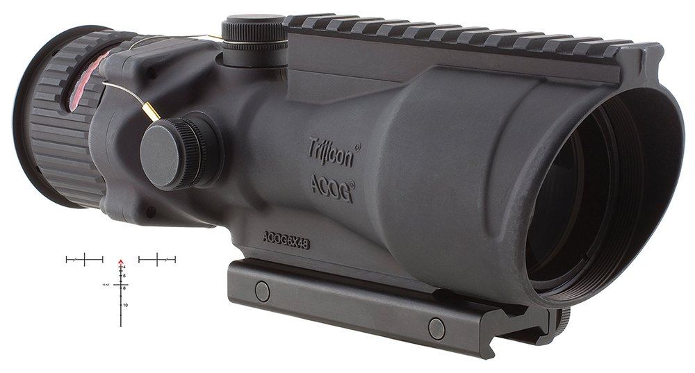 Trijicon ACOG 6x48mm Red Chevron Illuminated 7.62/.308 BDC TA648-308 - Trijicon - 48MM