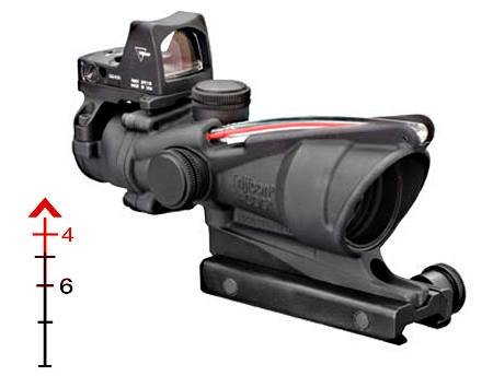 Trijicon ACOG 4x32mm Dual Illuminated Red Chevron .223 BDC RMR Type 2 - Trijicon - 32MM