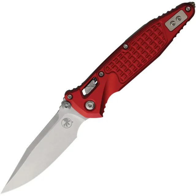 Microtech SOCOM RAM-LOK 4 In SE Stonewash Red Aluminum Handle - MICROTECH for sale at Iron and Lace