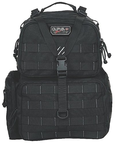 GSM Outdoors Tactical Range Backpack Waist Strap Black Nylon - GSM Outdoors