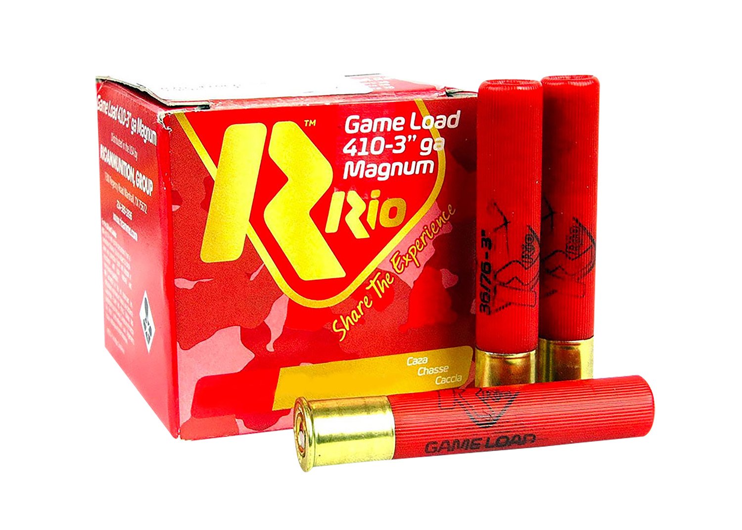 Rio Ammunition RCHV3675 Game Load 410 Gauge 3" 7.5 Shot 25/Box - Rio Ammunition - .410 gauge