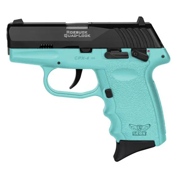 SCCY CPX4CBSB 380ACP Poly Aqua/Blk Handgun