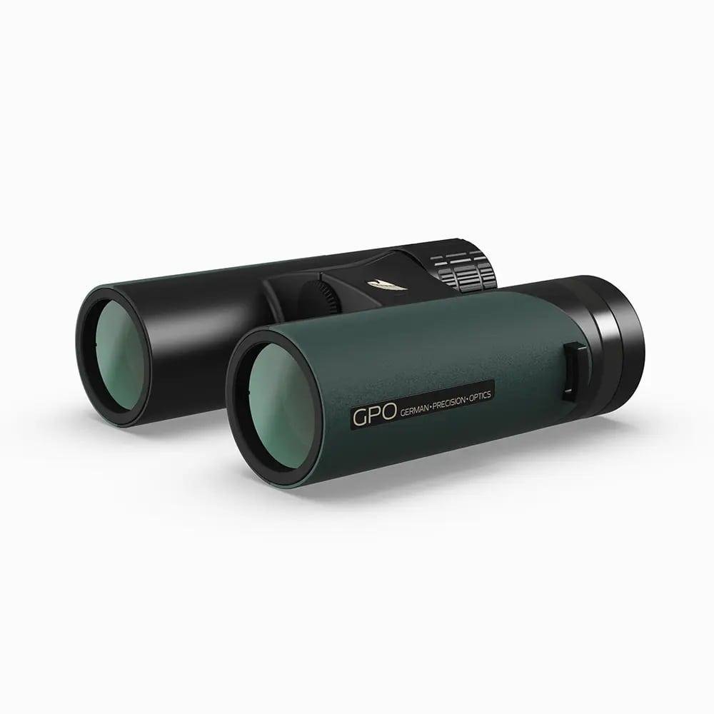GPO B321 Passion ED Binoculars 10x32 Deep Green, Waterproof, Lightweight - German Precision Optics
