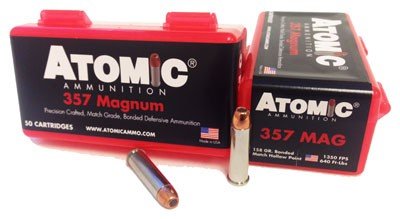 Atomic 00418 .357 MAG 158 Grain BJHP Ammo 50 Rounds - Atomic Ammunition - .357 MAGNUM