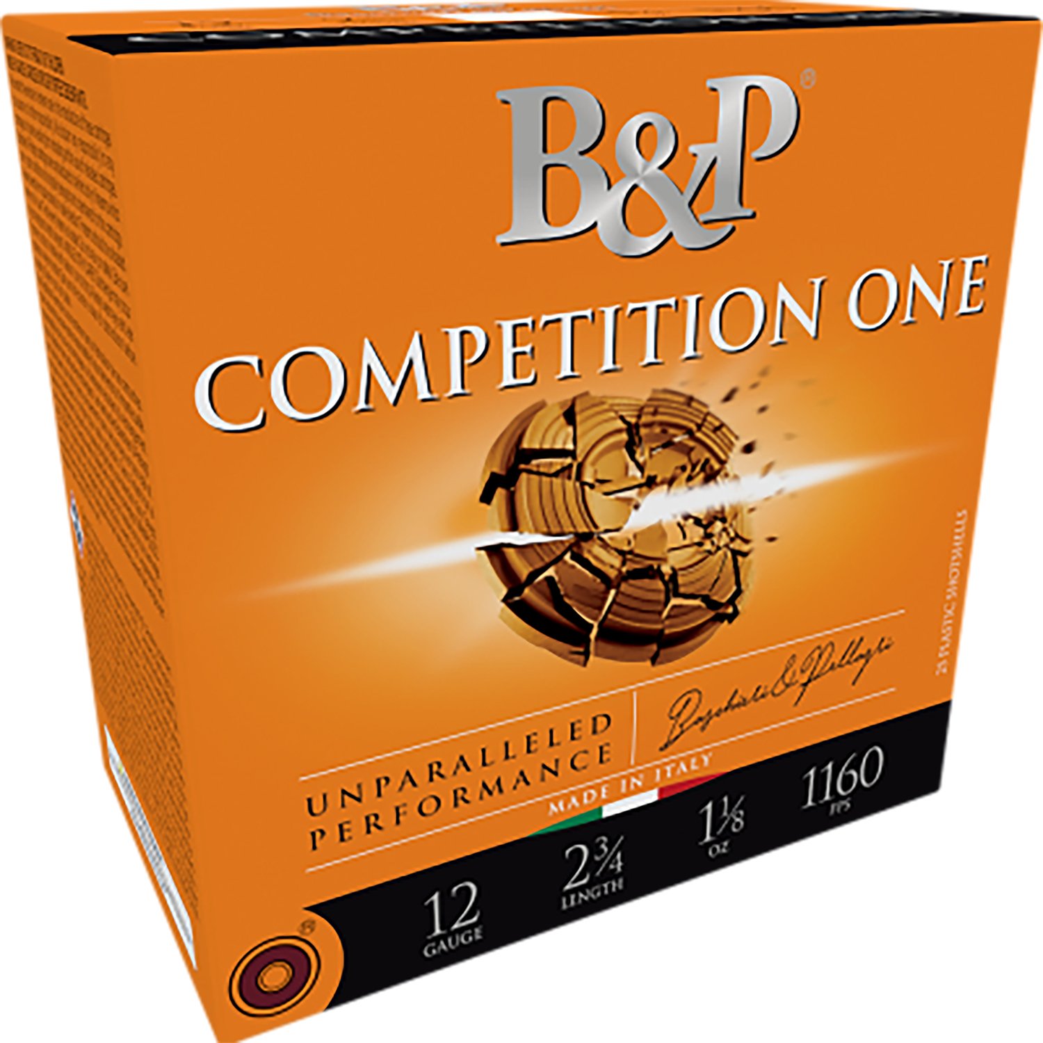 Baschieri & Pellagri Competition One 12 Gauge 2-3/4 1-1/8 oz #7.5 25 Box - Baschieri & Pellagri - 12 Gauge