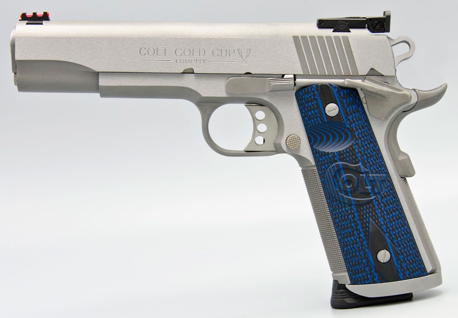 Colt 1911 Gold Cup 38 Super 9Rd Stainless Match Grade - Colt - 38 SUPER
