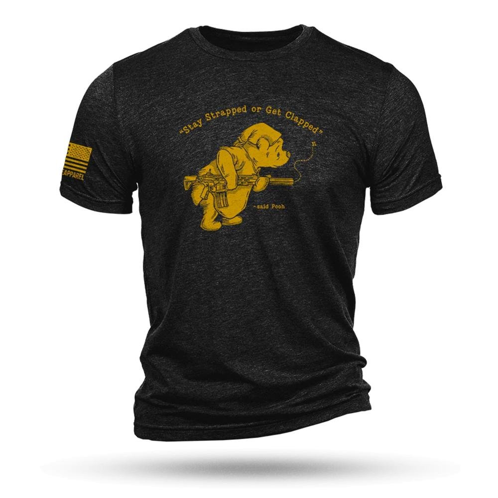 Nine Line Pooh Bear Triblend T-Shirt Black L - Nine Line Apparel