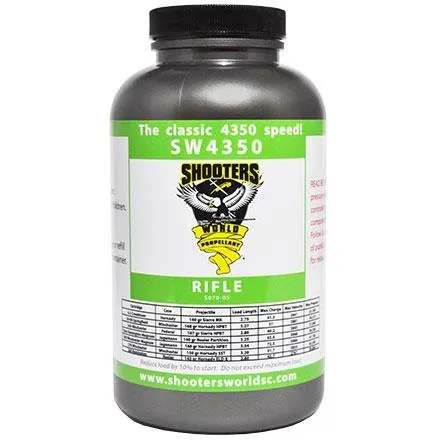 Shooters World SW4350 Smokeless Powder 1Lb High Density Extruded Propellant - Shooter's World