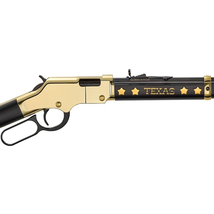 Henry H004TX Golden Boy Texas Tribute .22 LR 20 in Blued Octagon Barrel - Henry Repeating Arms - 22 LR