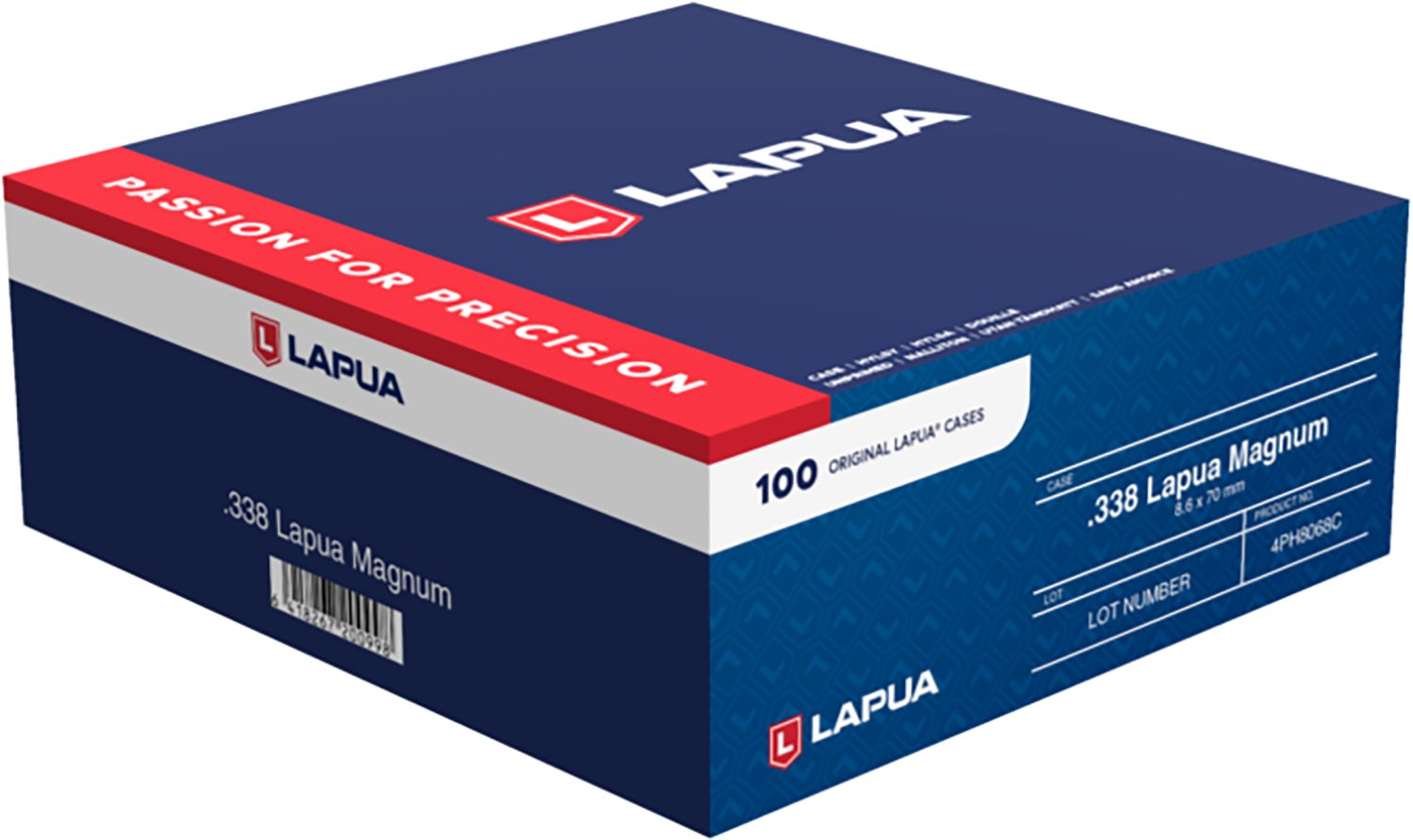 Buy Lapua 4PH8068C .338 Lapua Magnum Rifle Brass 100ct LRP online
