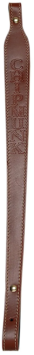 Chipmunk 80021 Adjustable Brown Leather Rifle Sling - CHIPMUNK