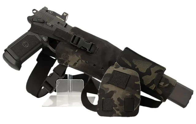 Cole-tac VWX110 Varmint Wrangler XL Pistol Holder Chest MultiCam Black Left Hand - Cole-Tac for sale at Smoke Wagon Firearms