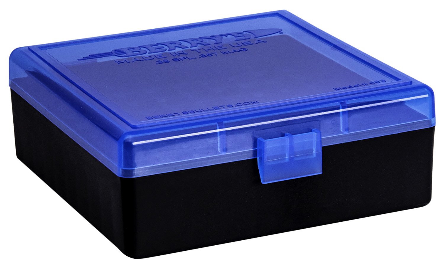 Berry's Ammo Box #003 - .38/.357 cal 100/rd Blue/Black - Berry's Mfg