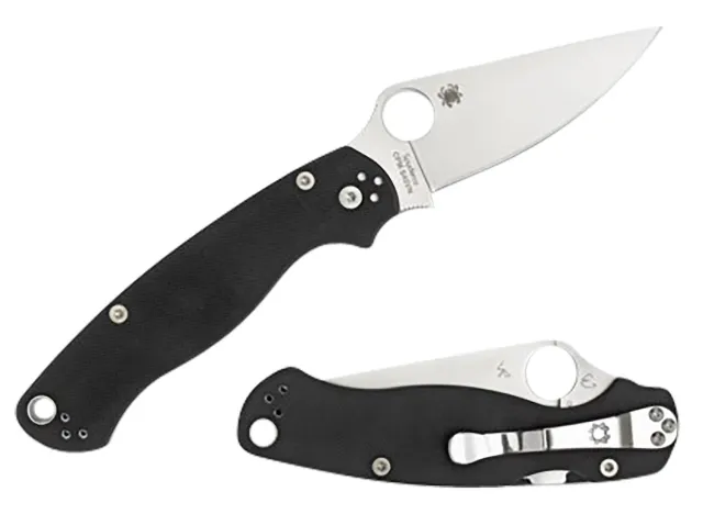 Spyderco C81GPLE2 Para Military 2 Left-Handed Folding Knife 3.42" S45VN Blade