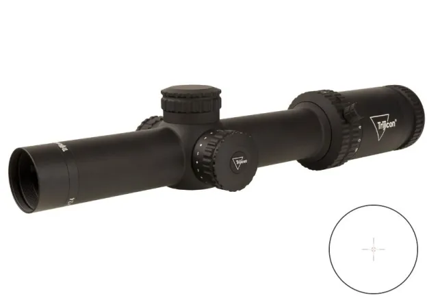 Trijicon CREDO 1-6x24 FFP Rifle Scope Red MRAD Segment Circle Matte Finish - Trijicon