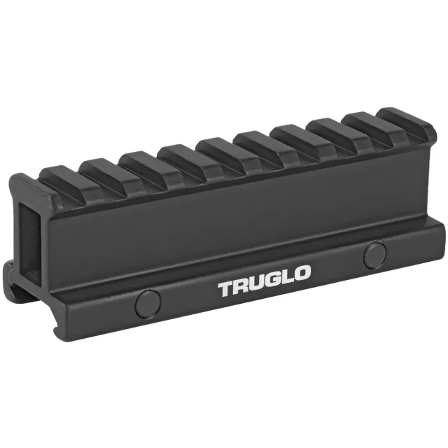 TruGlo TG-8990B Riser Mount 1" Picatinny Rail Black - TRUGLO
