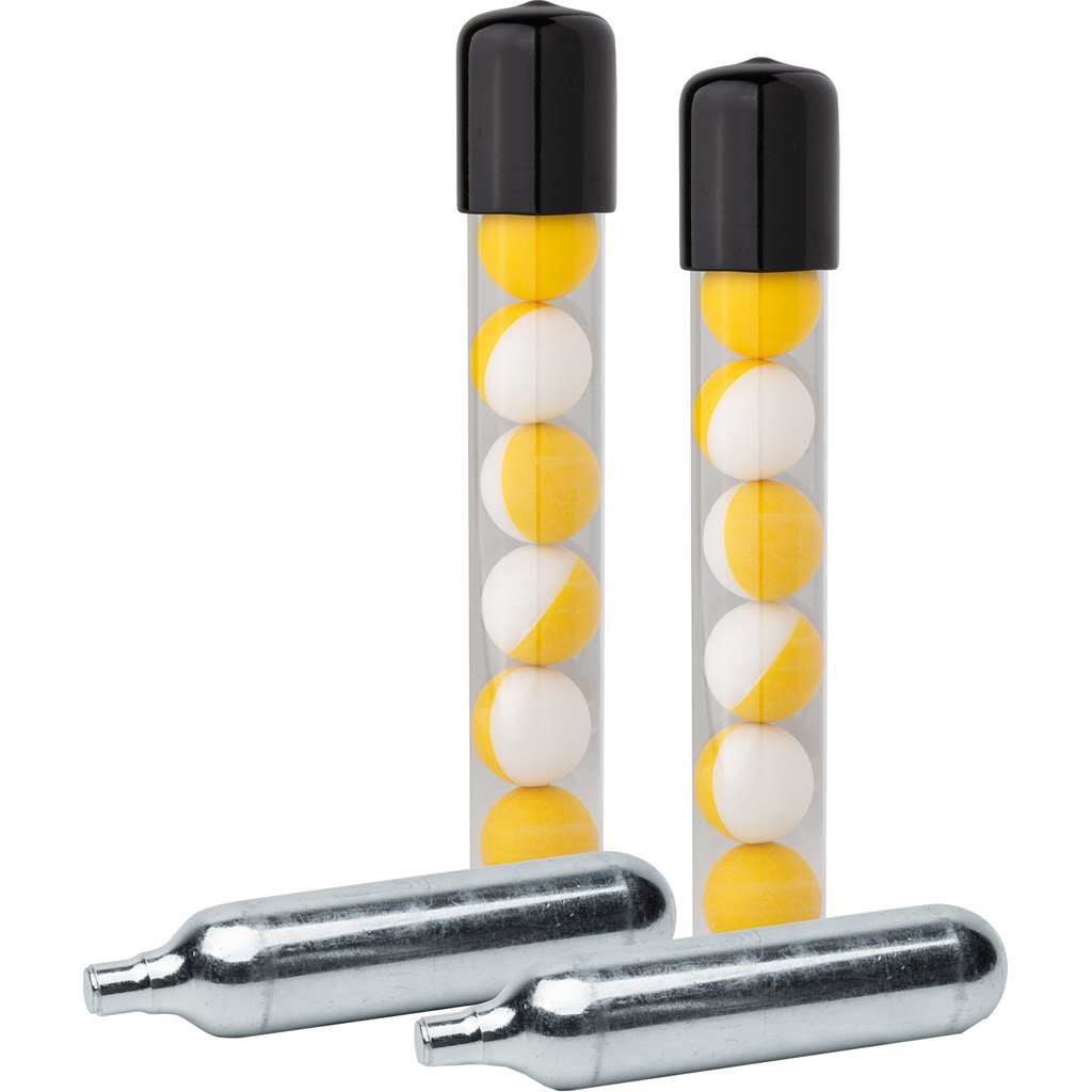 SABRE SPINERTR01 14 Inert Projectiles 2 CO2 Cartridges Pack - SABRE