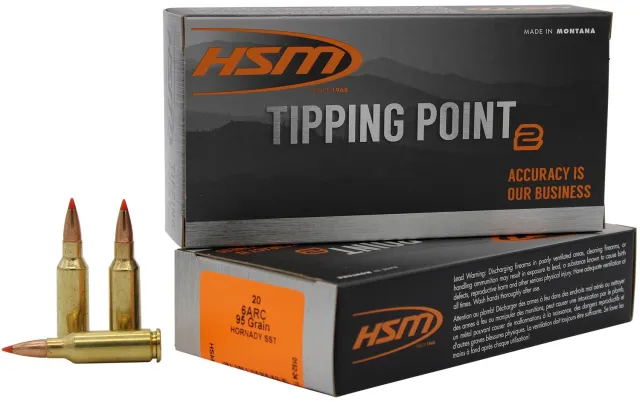 Buy HSM 6MM ARC 95GR Tipping Point Super Shock Tip Ammo online