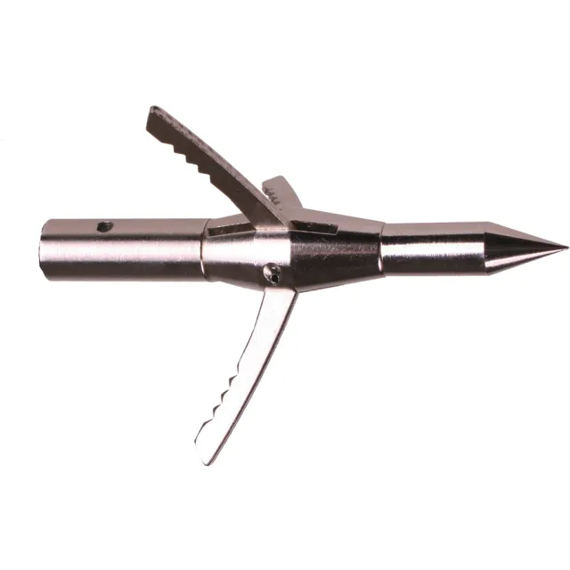 RPM Bowfishing Turbo Point Tip with 3 Serrated Barbs, Stainless Steel - RPM Bowfishing