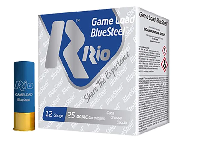Rio GLBS325 Game Load BlueSteel 12Ga 2.75" 1-1/8oz #5 Shot 25/Box - Rio Ammunition