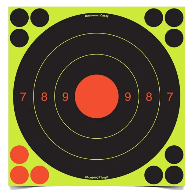 Birchwood Casey Shoot-N-C 25/50 Meter 20cm Bull's-Eye 6 Targets - Birchwood Casey