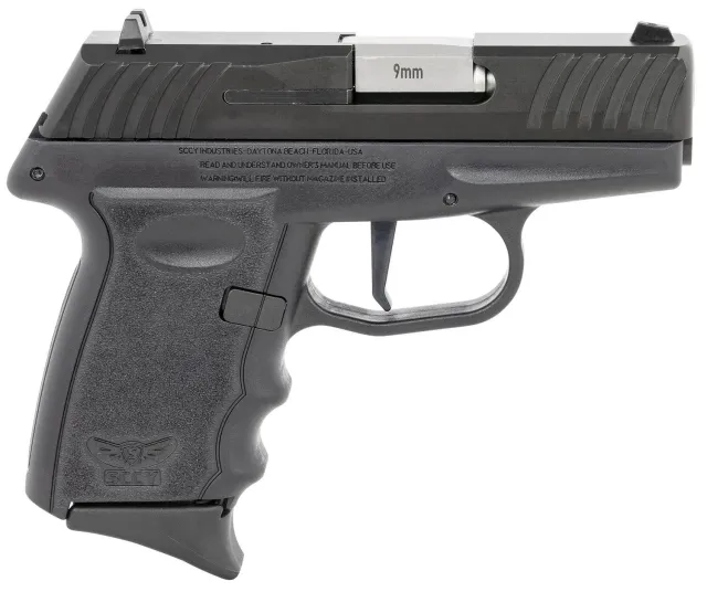 SCCY DVG1CBBKRDRD 9MM PST BL/BLK STIKER