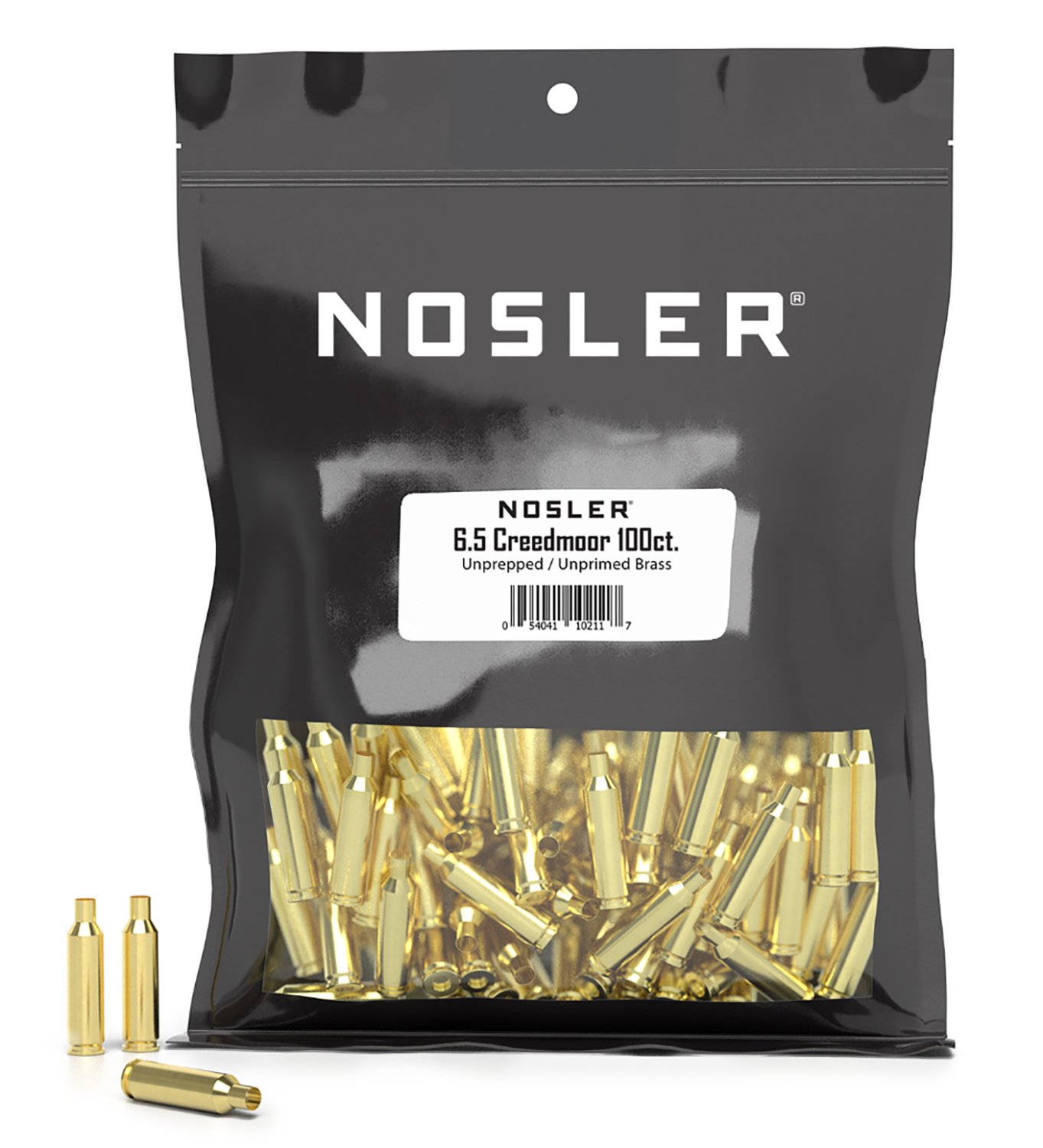 Nosler 10211 6.5 Creedmoor Unprimed Brass Cases 100 Count Bulk - Nosler