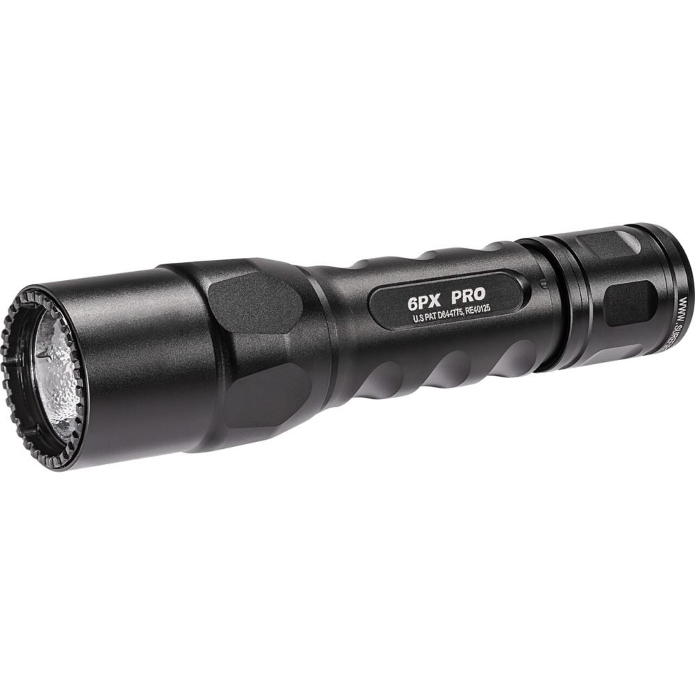SureFire 6PX-D-BK 6V LED Flashlight, Dual Stage 15/600 Lumens, Black - SureFire - 15/600 LUMENS