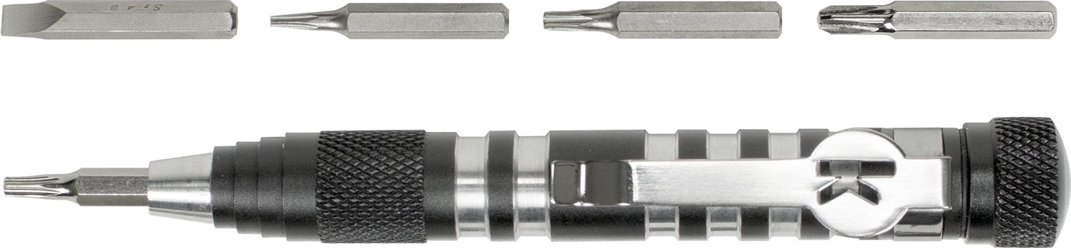 Kershaw TXTOOL Silver/Gray: Lightweight Aluminum, Steel Bits, 1.1oz, 4.8in Length - Kershaw