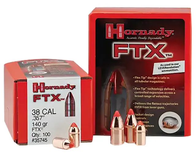 Hornady FTX Hunting 44 Caliber .430 265 Grain Flex Tip Bullets - Hornady - 44 Caliber