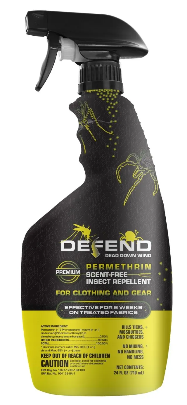 Defend 70009 Permethrin Clothing Spray 24oz Odorless - DEFEND