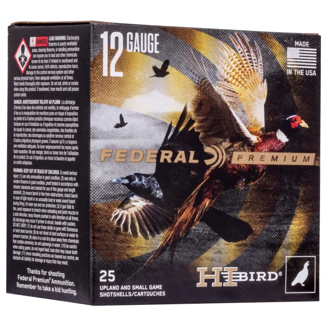 Federal HVF12H5 Premium Hi-Bird 12Ga 2.75" 1.25oz #5 Shot 25rd Box - Federal Premium Ammunition