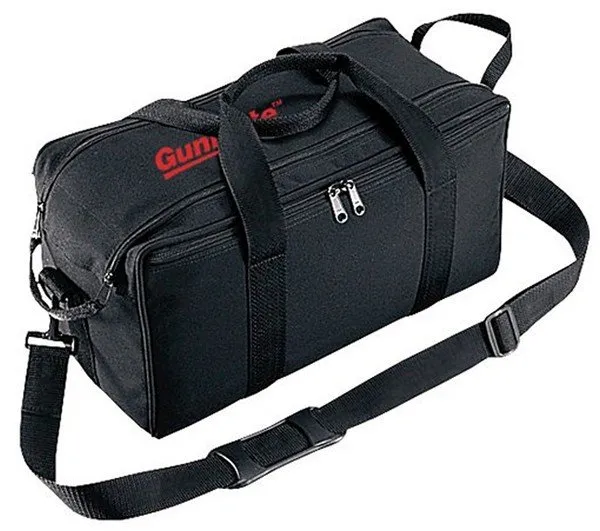 Uncle Mike's 22520 Gun Mate Range Bag Nylon Black, Holds 2 Handguns