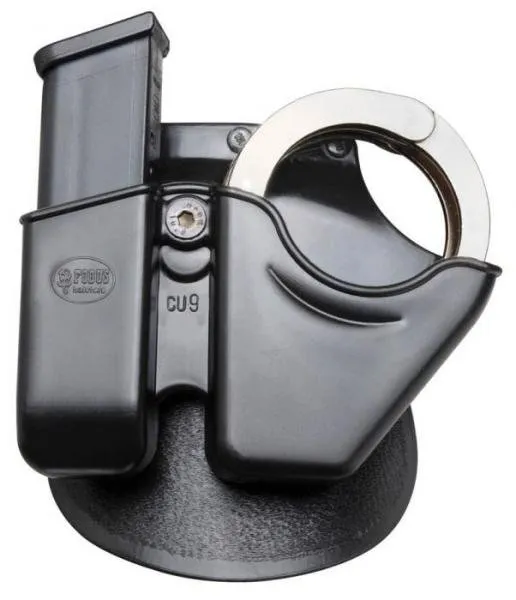 Samco Global Arms CU9 Handcuff/Mag Pouch 9mm Double Stack OWB Paddle - Samco Global Arms - 9mm/.357/.40/.45