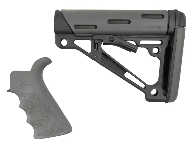 Buy Hogue OverMolded AR-15 Kit Grey w- Grip and Buttstock online