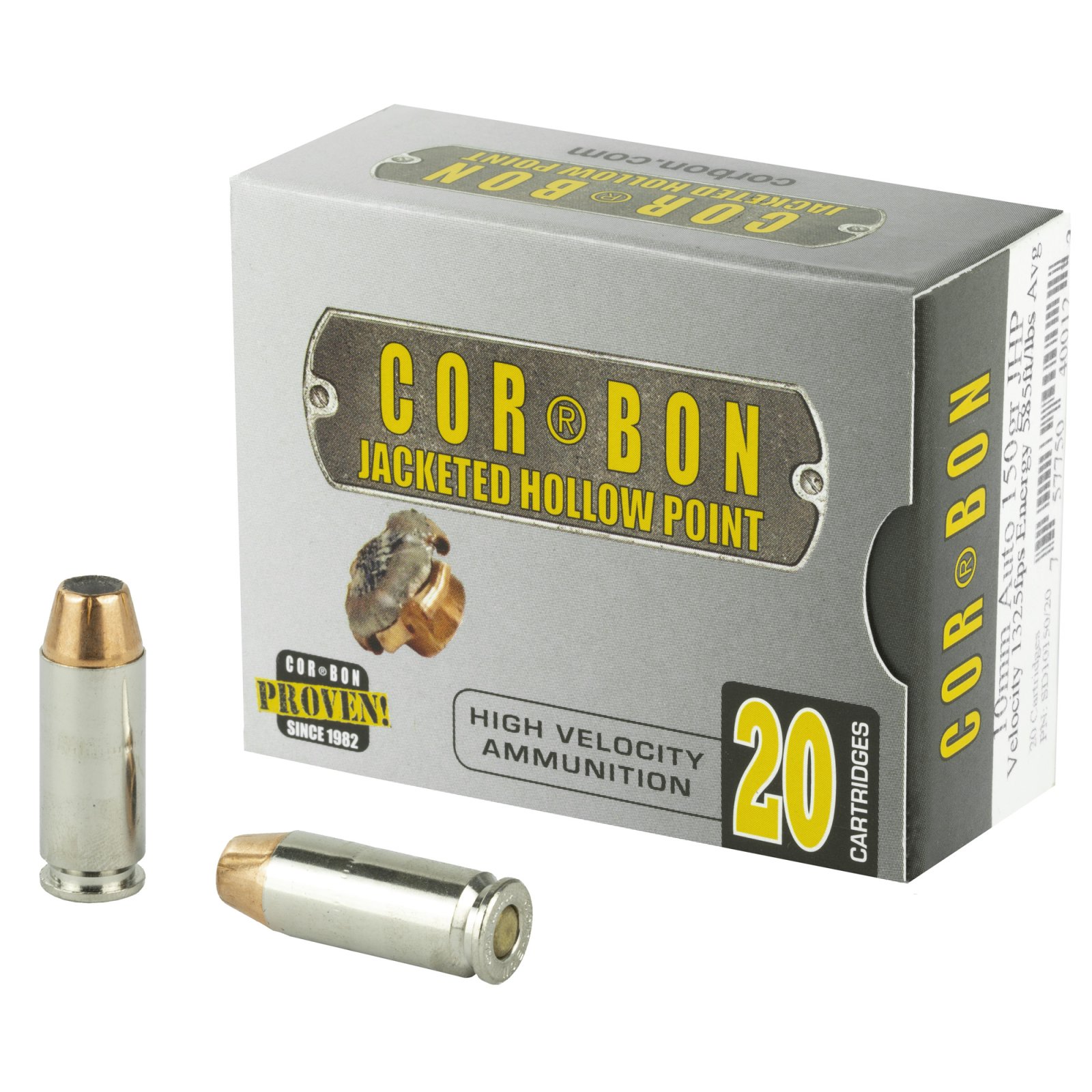 Buy Corbon 10150 10MM Auto 150 Grain Jacketed Hollow Point 20 Rounds online