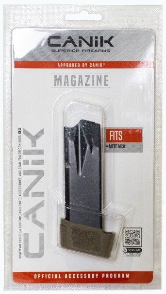 Canik MC9 15rd 9mm Luger Magazine Flat Dark Earth - CANIK - 9MM