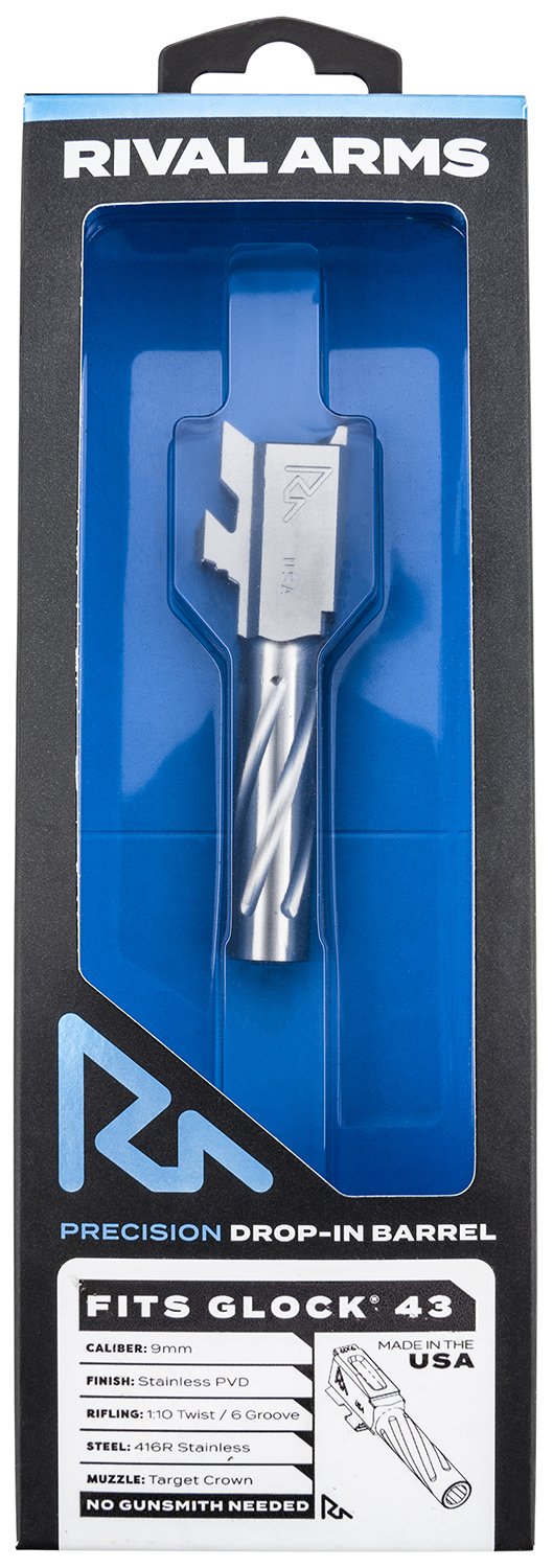Rival Arms RA-RA20G301D 9mm 3.41 In Stainless PVD Barrel - Rival Arms - 3.41"