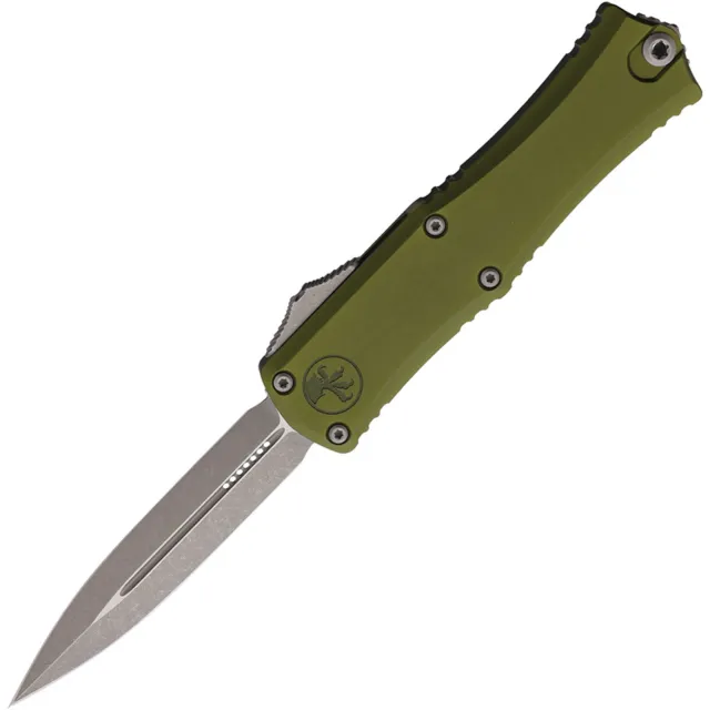 Microtech Hera II Mini 2.96 In D/E OD Green Apocalyptic Standard - MICROTECH for sale at Iron and Lace