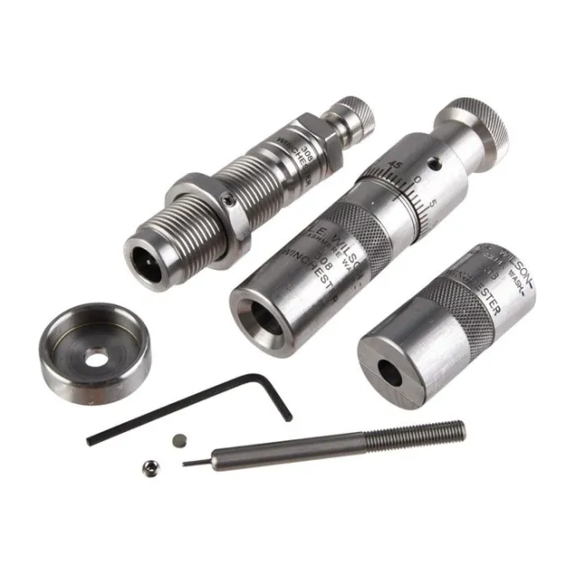 L.E. Wilson KBFC-308W Die Kit .308 Win with Case, Micrometer Seater - L.E. Wilson - 308 Winchester