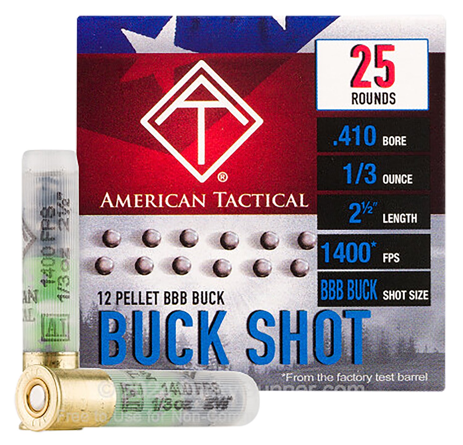 American Tactical Imports ATIAC410BBBC 410 Gauge 2.5 In 1 Ct - American Tactical Imports - 410 Gauge