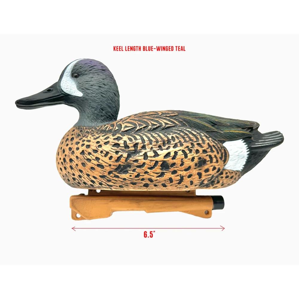 Rig'Em Right Mainline Series Blue-Winged Teal Duck Decoy 12/ct - AdvenTec LLC dba Rig Em Right Outdoors