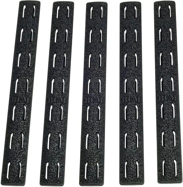 Buy BCM KMRRPBLK5 Rail Panel Kit AR Platform KeyMod 5.55" Black Polymer 5... online