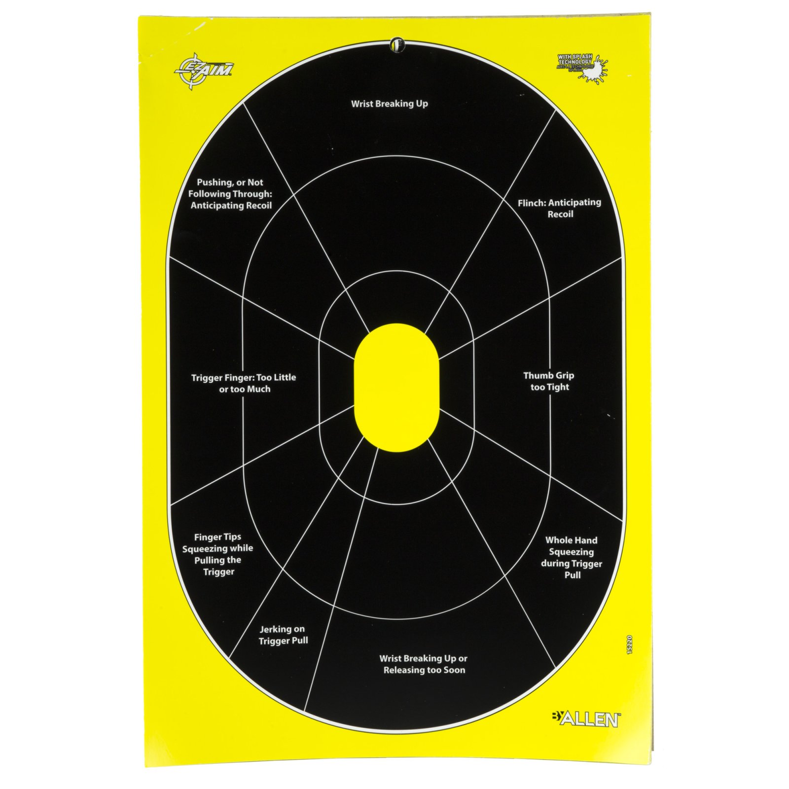 Allen EZ Aim Splash Reactive Handgun Trainer Target 12x18, 30 Pack - Allen Company