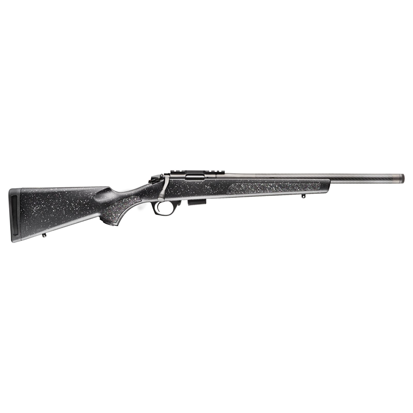 Bergara BMR002 BMR 22 LR 5+1 18" Carbon Fiber Threaded Barrel, Matte Blued, Tactical Gray Speckled Black Stock - Bergara - 22 LR